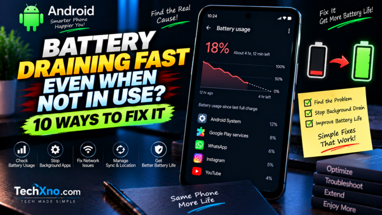 Android Battery Draining Fast Even When Not in Use 10 Fixes