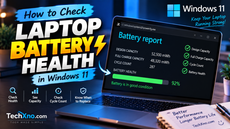 How to Check Laptop Battery Health in Windows 11 (Easy Guide)