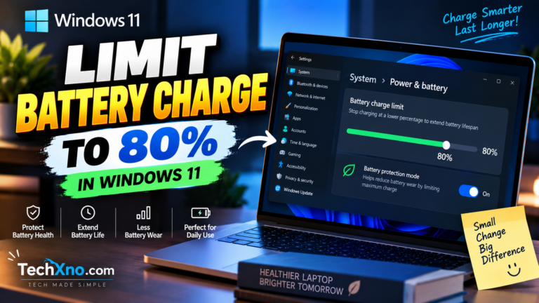 How to Limit Battery Charge to 80% in Windows 11