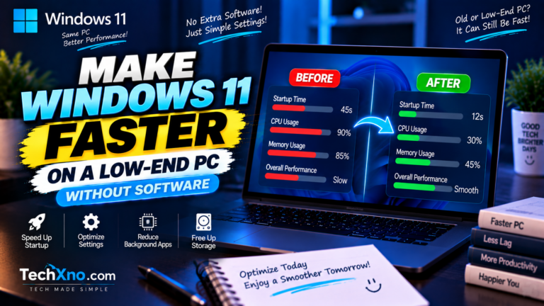 How to Make Windows 11 Faster on a Low-End PC Without Software