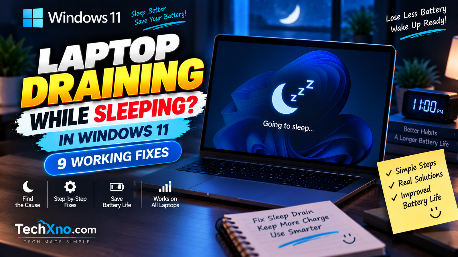 Laptop Battery Draining While Sleeping in Windows 11 9 Fixes