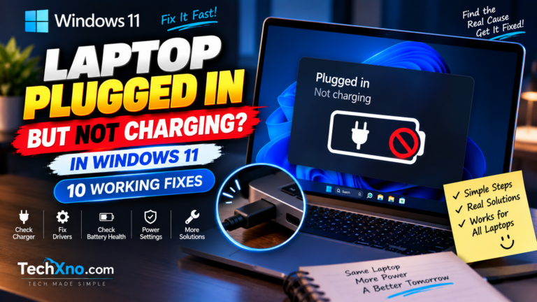 Laptop Plugged In but Not Charging in Windows 11