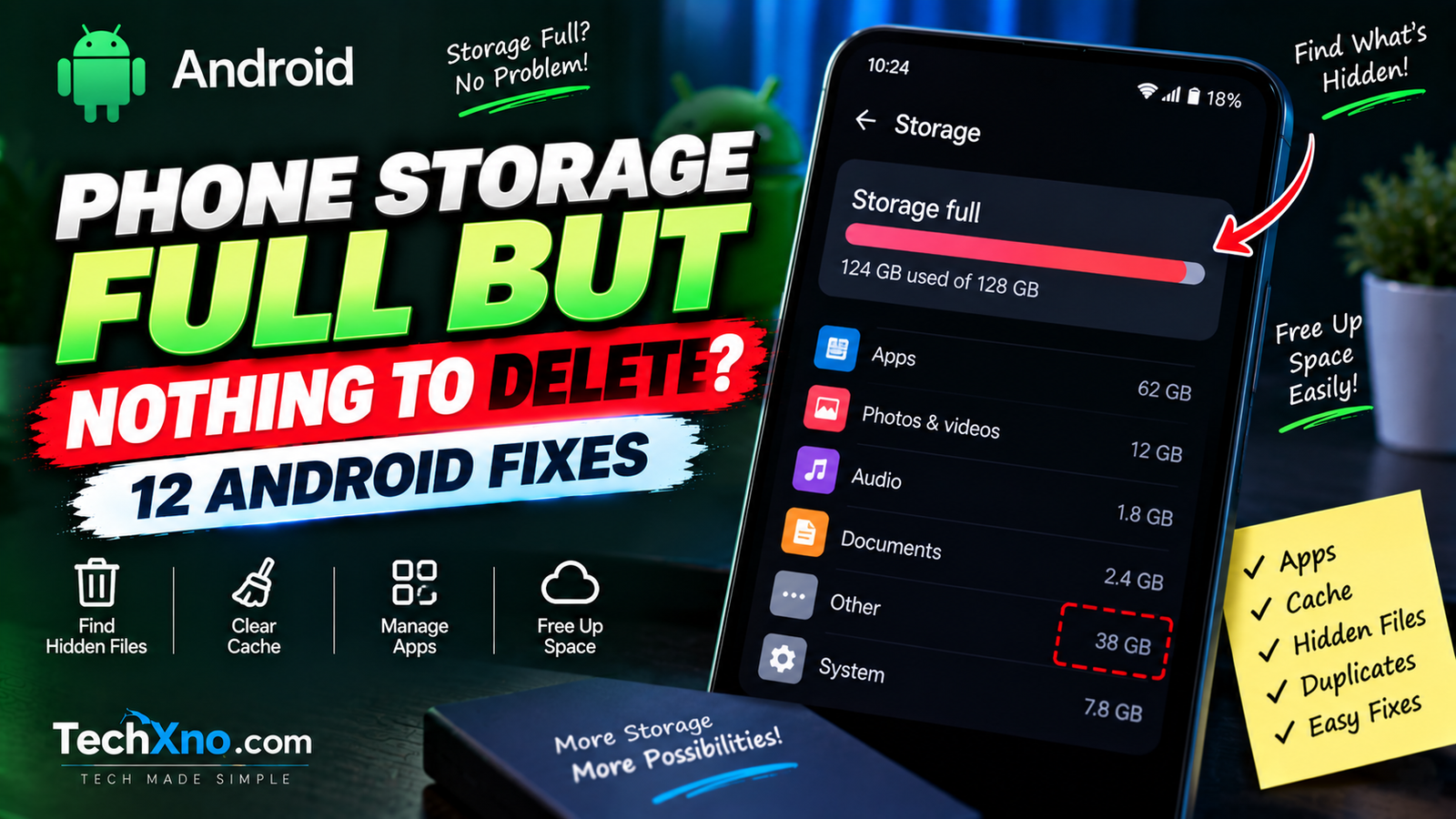 Phone Storage Full but Nothing to Delete 12 Android Fixes